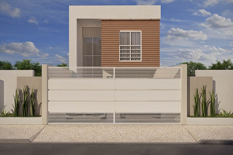 Sobrado pequeno e moderno - FX Construções